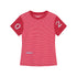 Achihara Fault Stripe Dot Print Tee Retro Vintage Style Cotton Blend