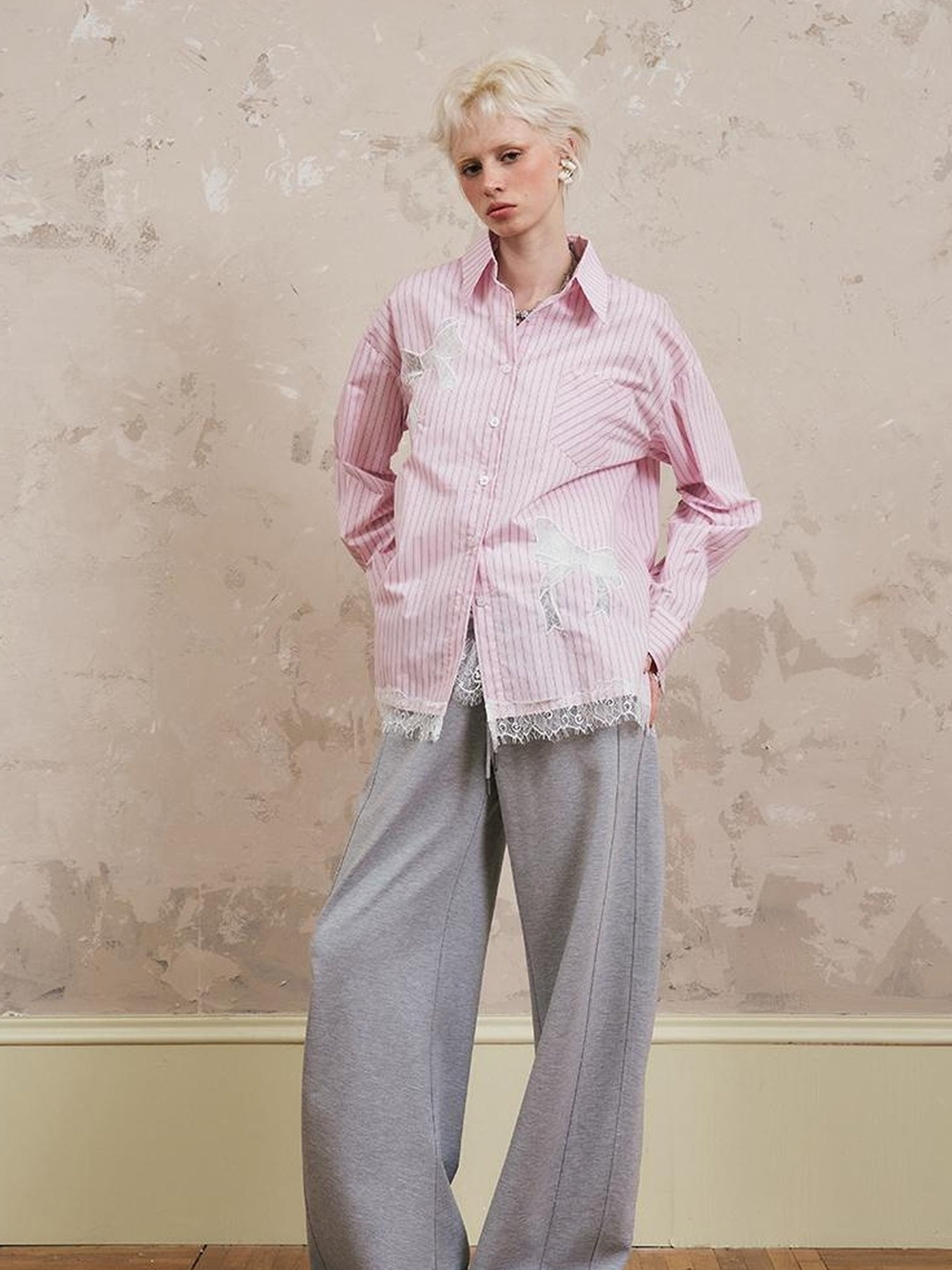 Relaxed Fit Stripe Waist Jogger Pants