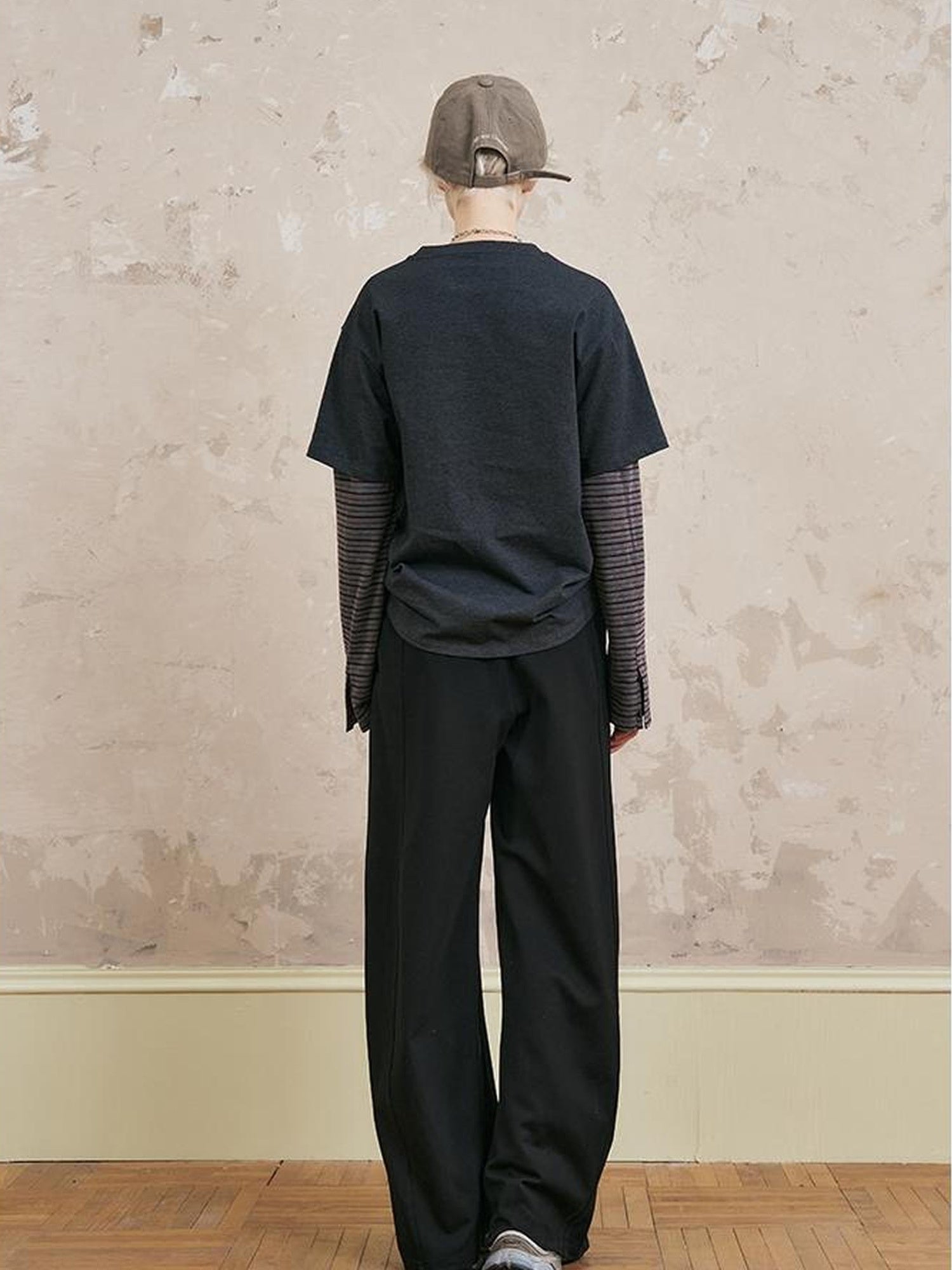 Relaxed Fit Stripe Waist Jogger Pants