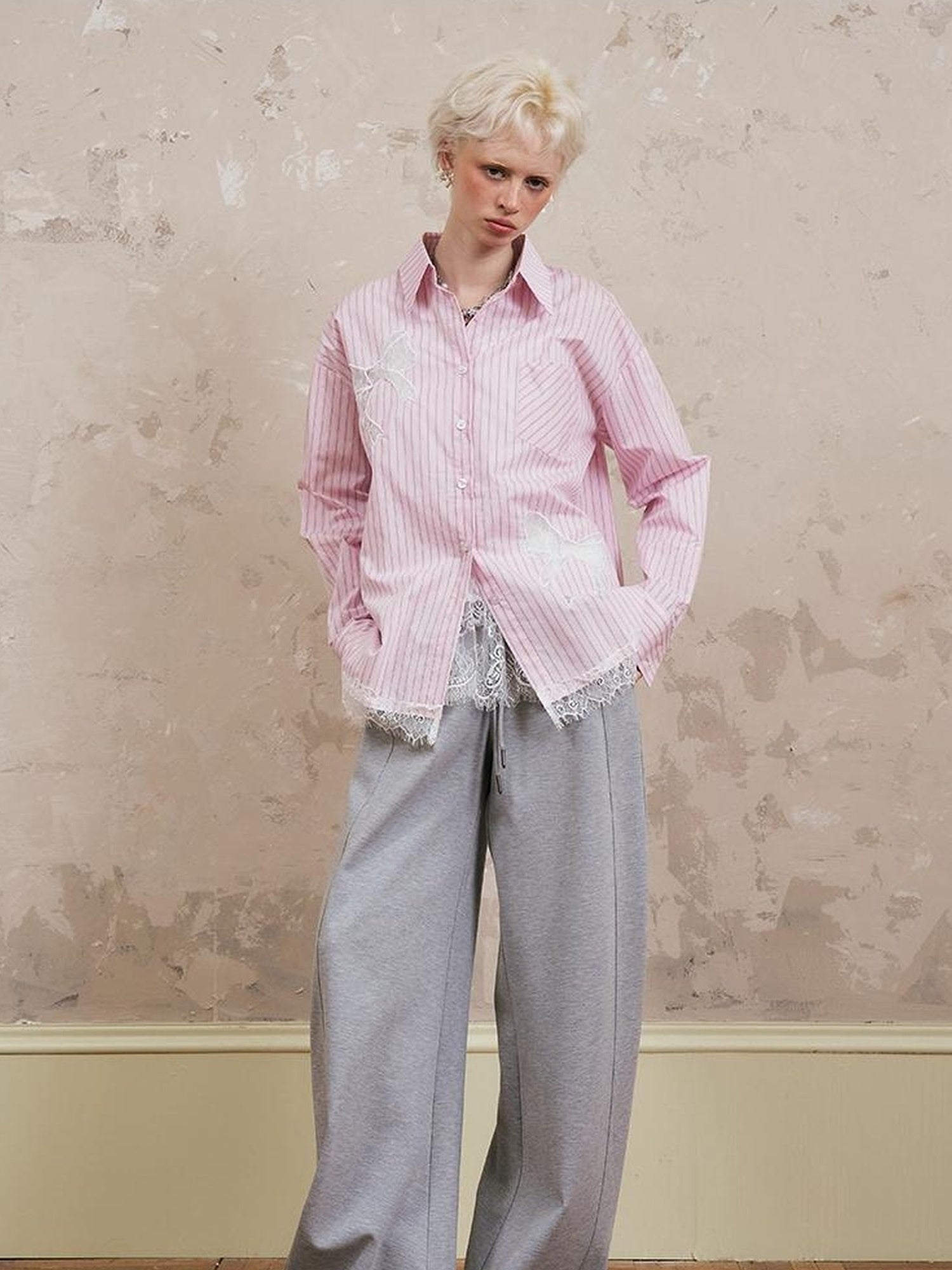 Relaxed Fit Stripe Waist Jogger Pants