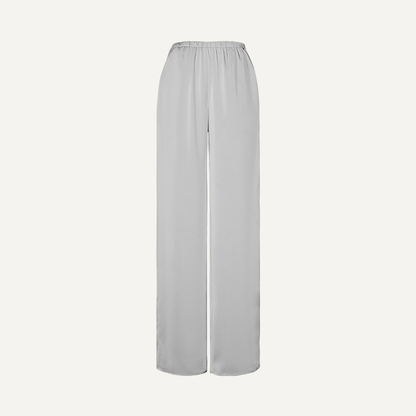 Relaxed Straight Satin Minimalist Pants