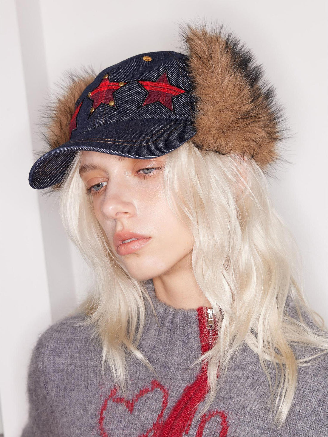 2th Desire Removable Star Heart Patch Snapback Baseball Cap With Studs Letters