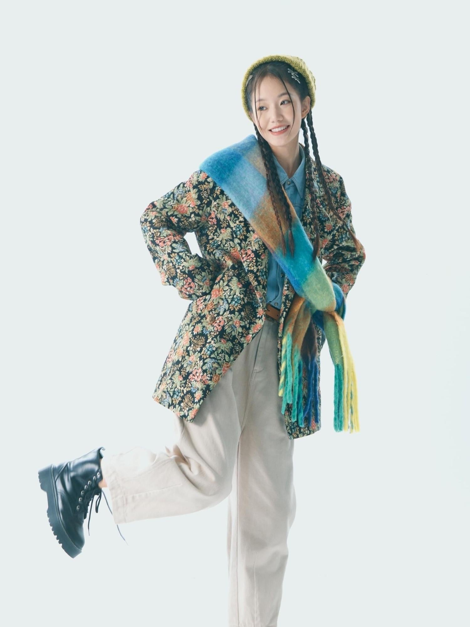 Sweet Mi Retro Bloom Lapel Jacket