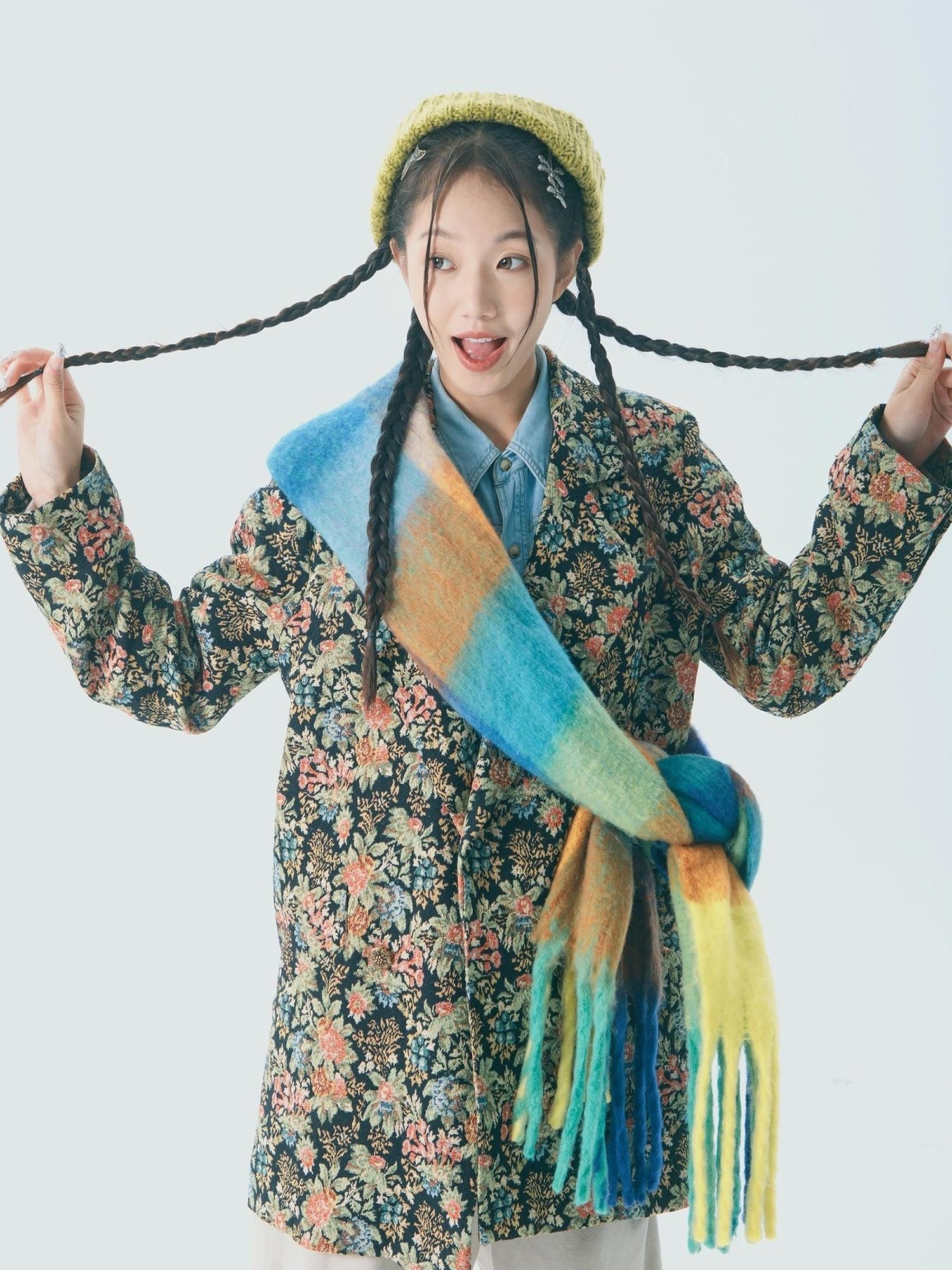 Sweet Mi Retro Bloom Lapel Jacket