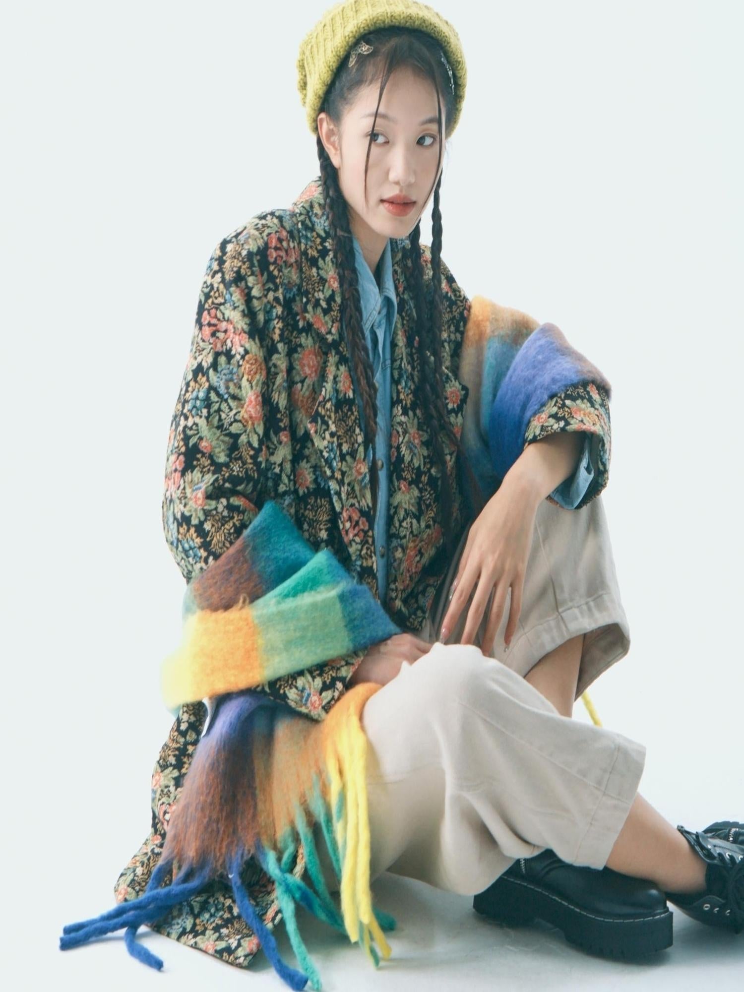 Sweet Mi Retro Bloom Lapel Jacket