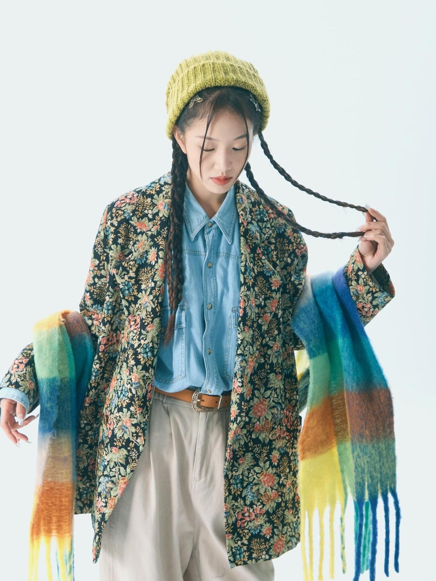 Sweet Mi Retro Bloom Lapel Jacket
