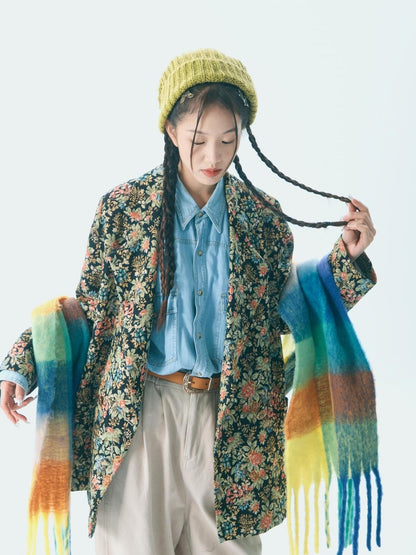 Sweet Mi Retro Bloom Lapel Jacket