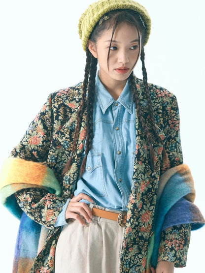 Sweet Mi Retro Bloom Lapel Jacket