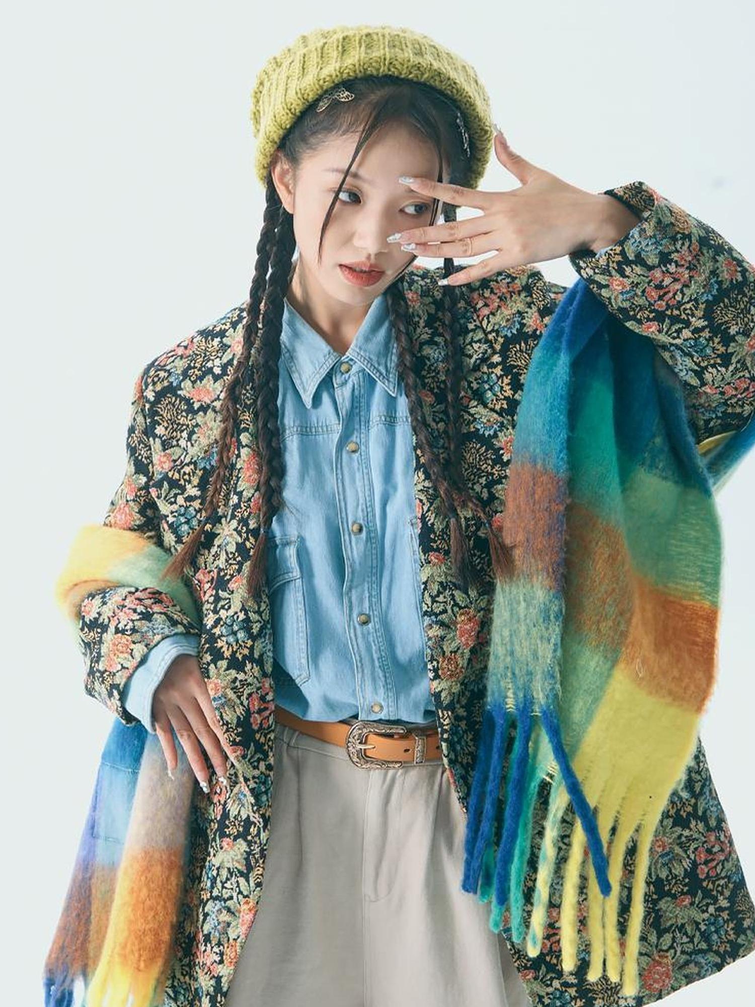 Sweet Mi Retro Bloom Lapel Jacket