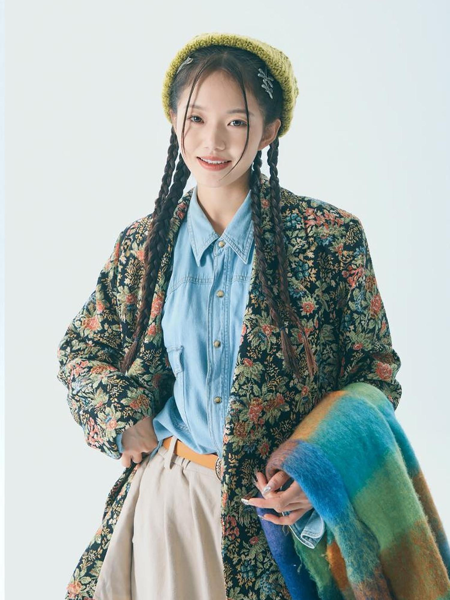 Sweet Mi Retro Bloom Lapel Jacket