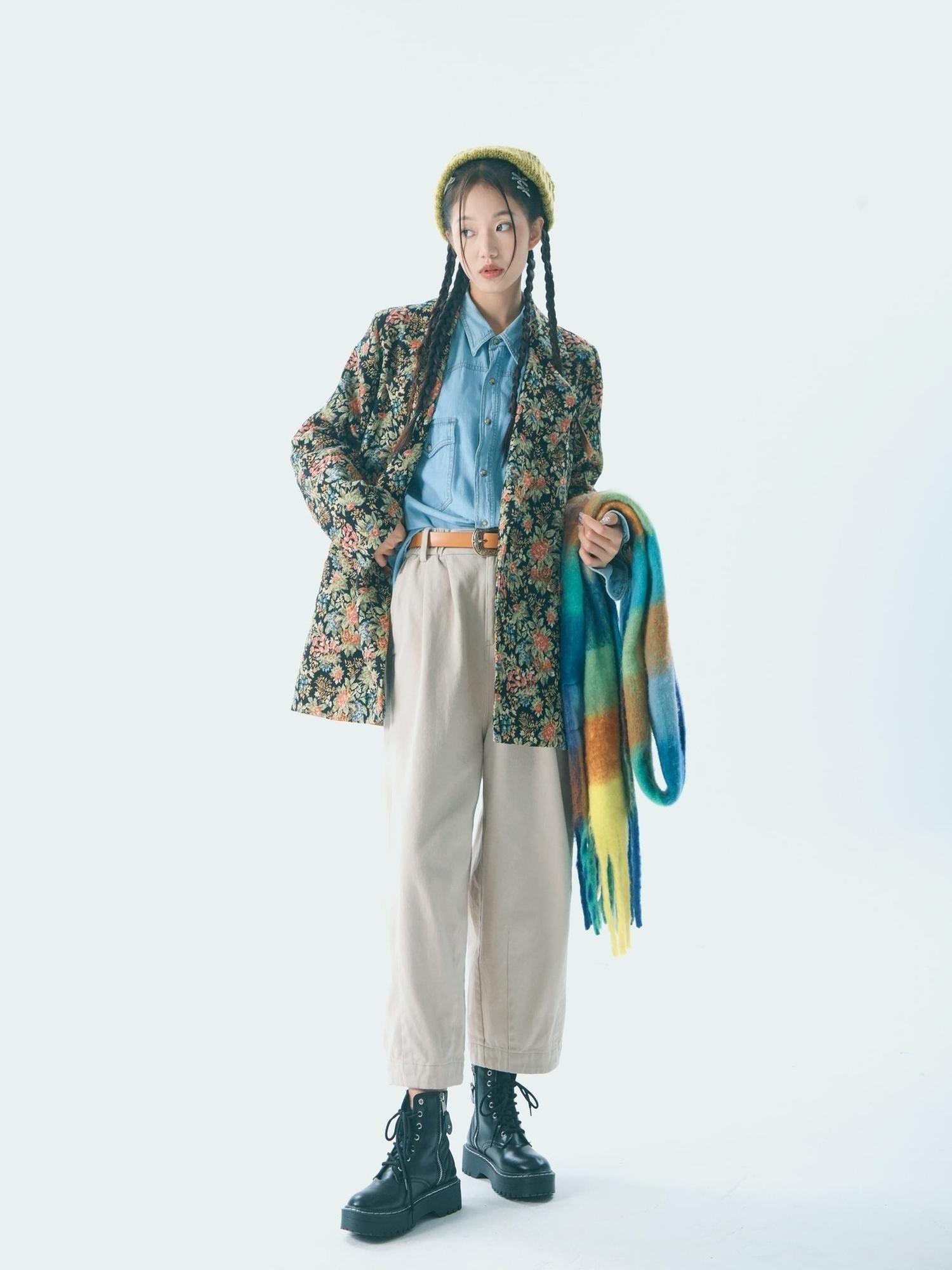 Sweet Mi Retro Bloom Lapel Jacket