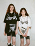 DIDDI MODA Retro Illusion Lingerie Print Relaxed Tee