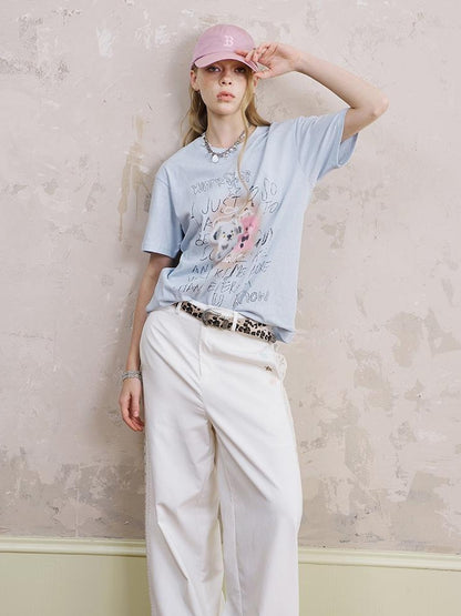 DIDDI MODA Retro Puppy Tee Cat Play Shirt
