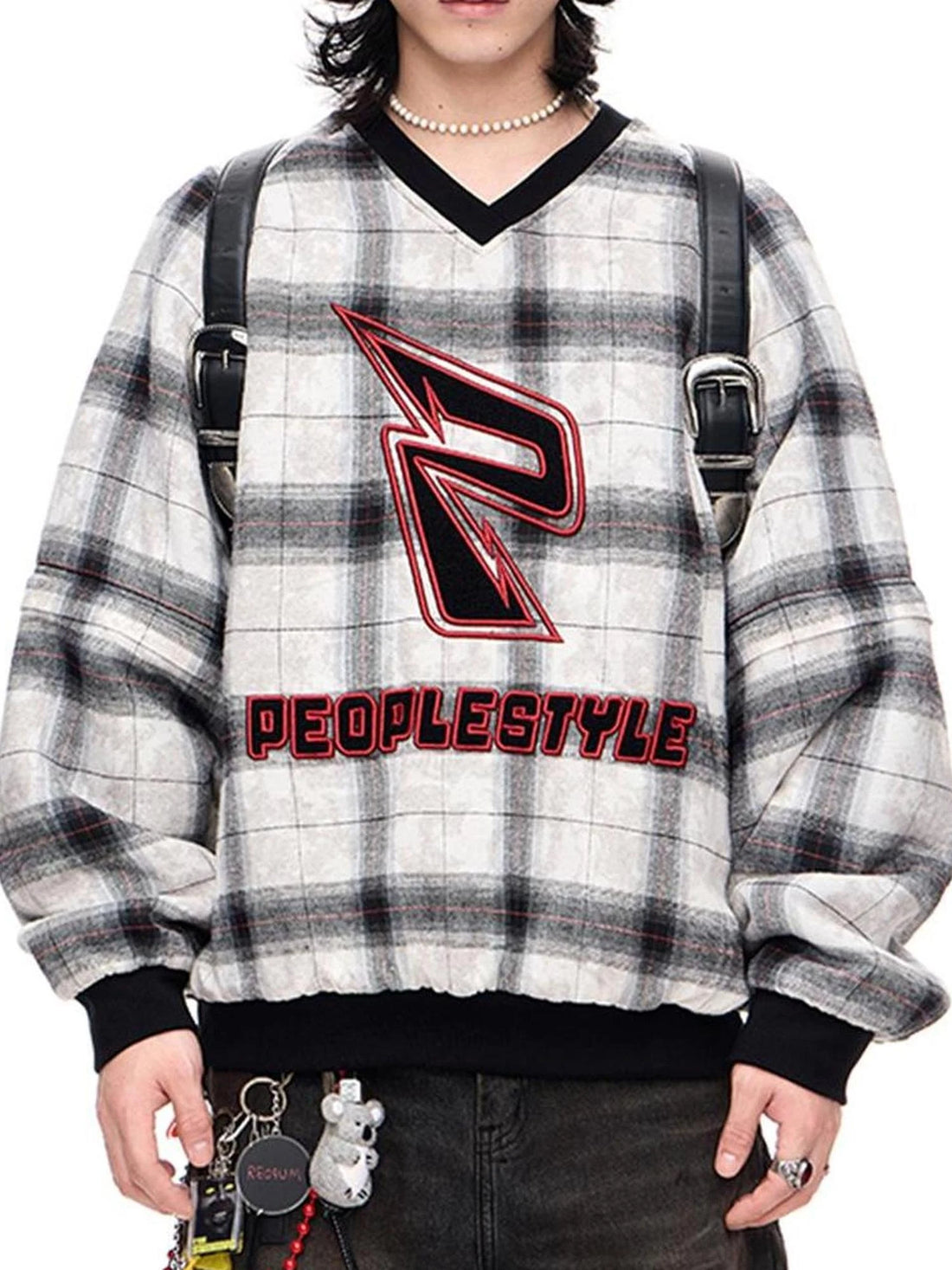 Retro Star Embroidery Wool Baseball Cap Grey Elastic