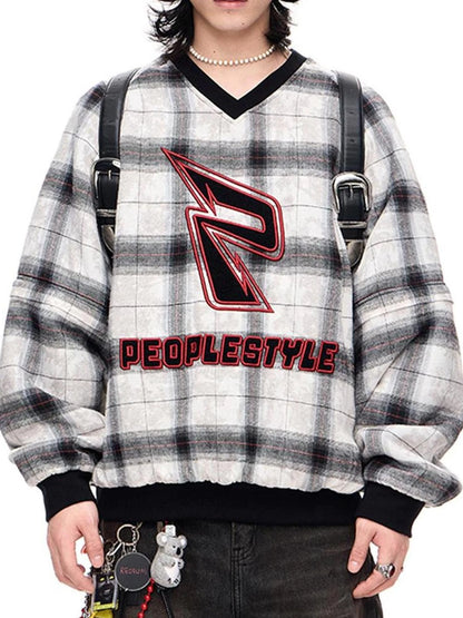 Retro Star Embroidery Wool Baseball Cap Grey Elastic