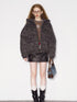 DIDDI MODA Retro Washed Camo Hooded Utility Jacket