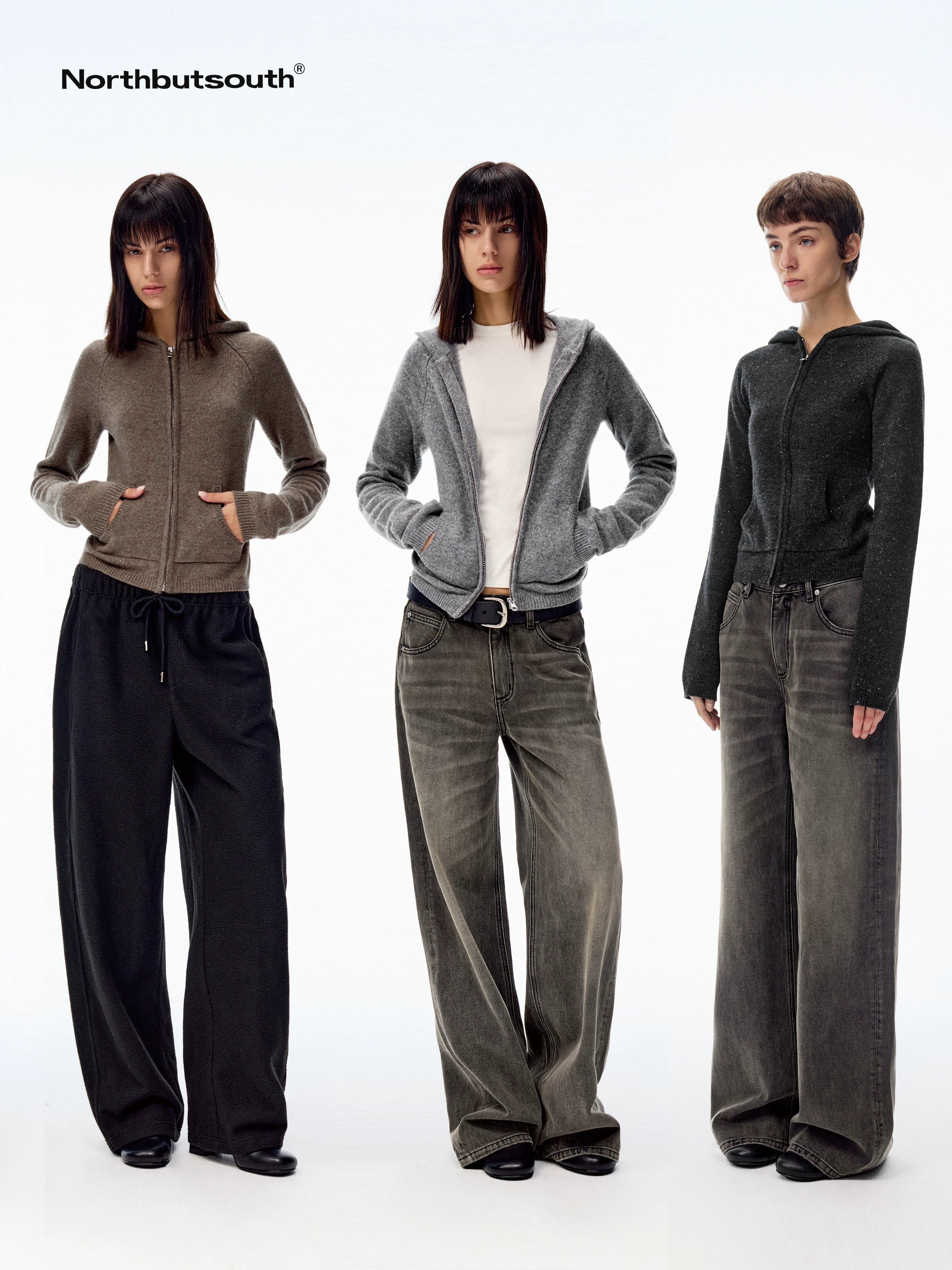 Ribbed Pocketed Cropped Women&