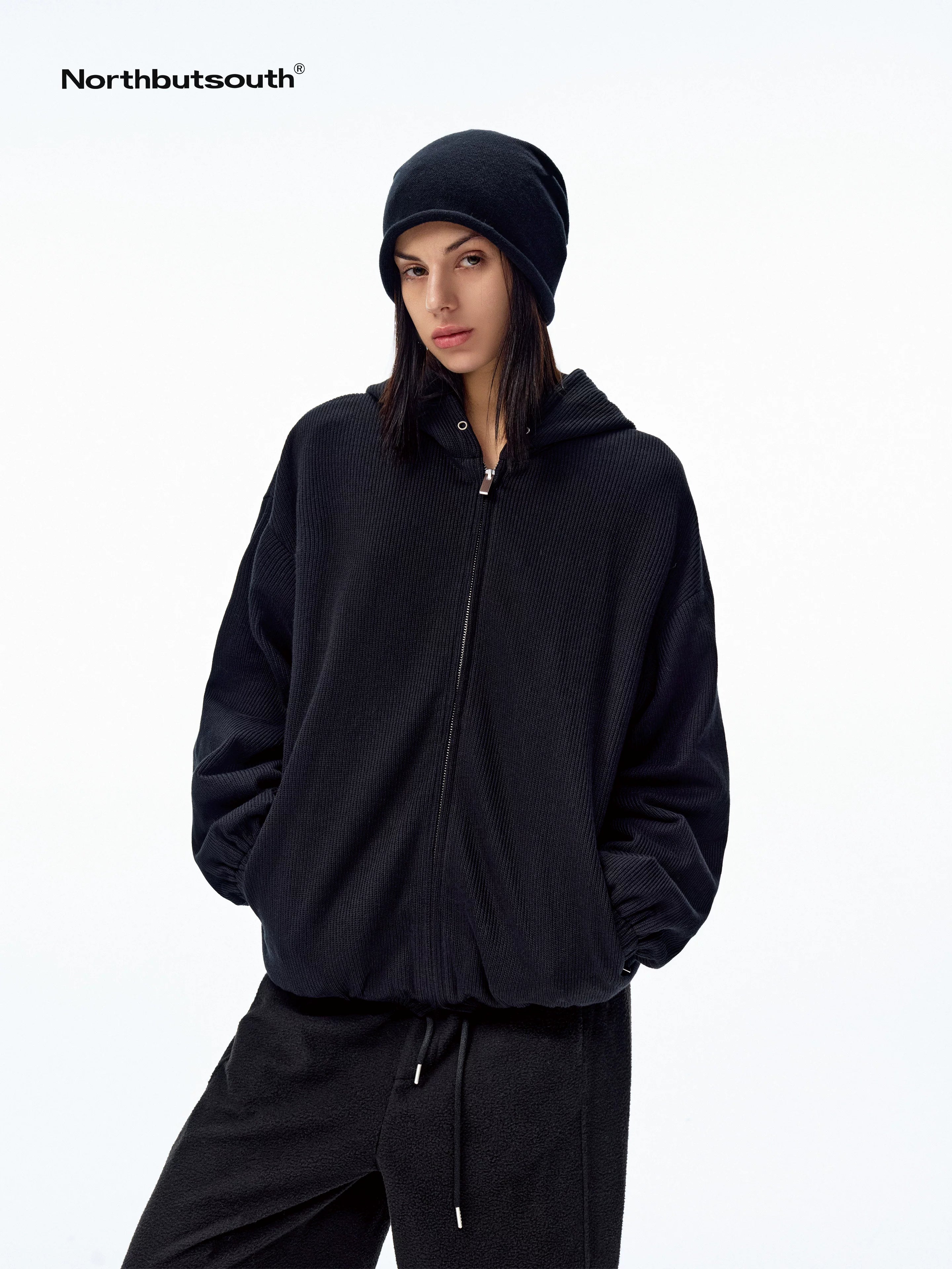 Ribbed Texture Relaxed Casual Women&