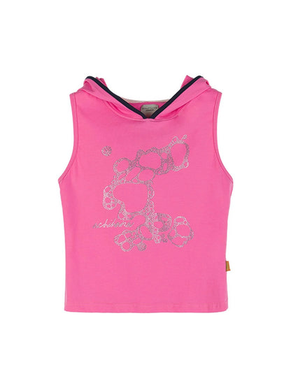 Tropical Fish Rhinestone Sleeveless Crop Top