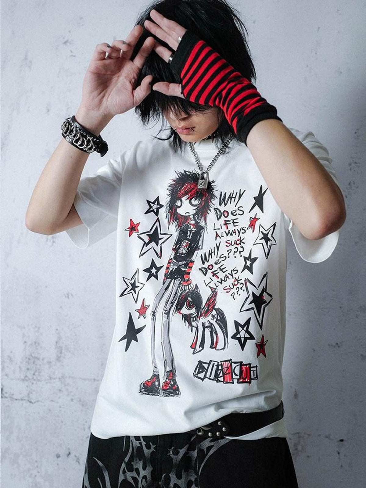 Rs by RebelSeed Animal Heat Transfer Print Drop Shoulder Women&