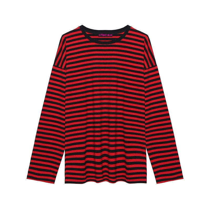 Rs_by_RebelSeed_Black_Red_Striped_Abstract_Drop_Shoulder_Punk_Women&