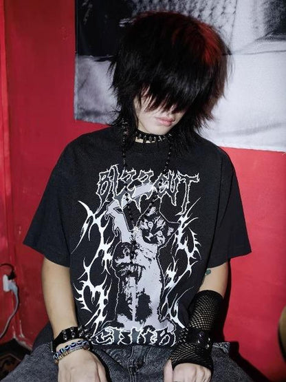 Rs by RebelSeed Dark Totem Skull Print Heat Transfer Women&