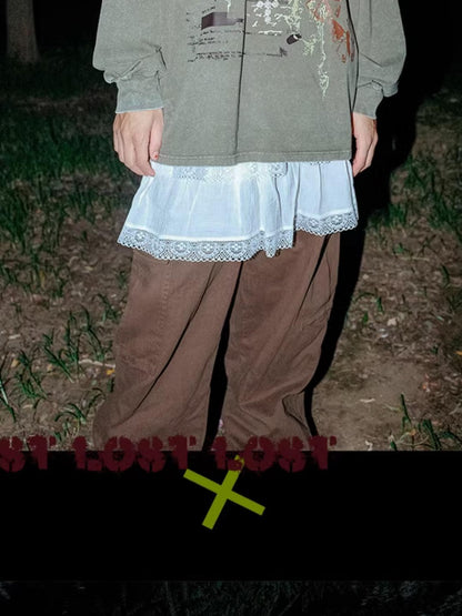 Rs by RebelSeed Distressed Musical Note Print Heat Transfer Punk Women&