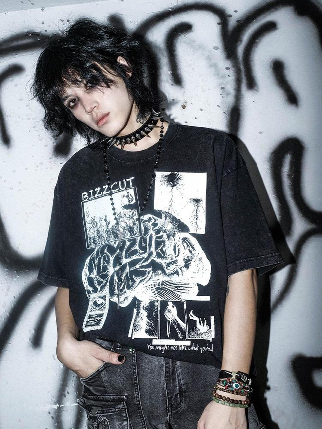 Rs by RebelSeed Gothic Brain Washed Print Women&