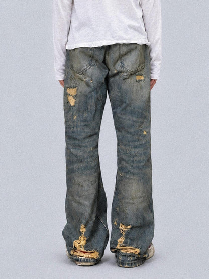Rs by RebelSeed Grunge Distressed Stone Wash Frayed Mid Rise Women&