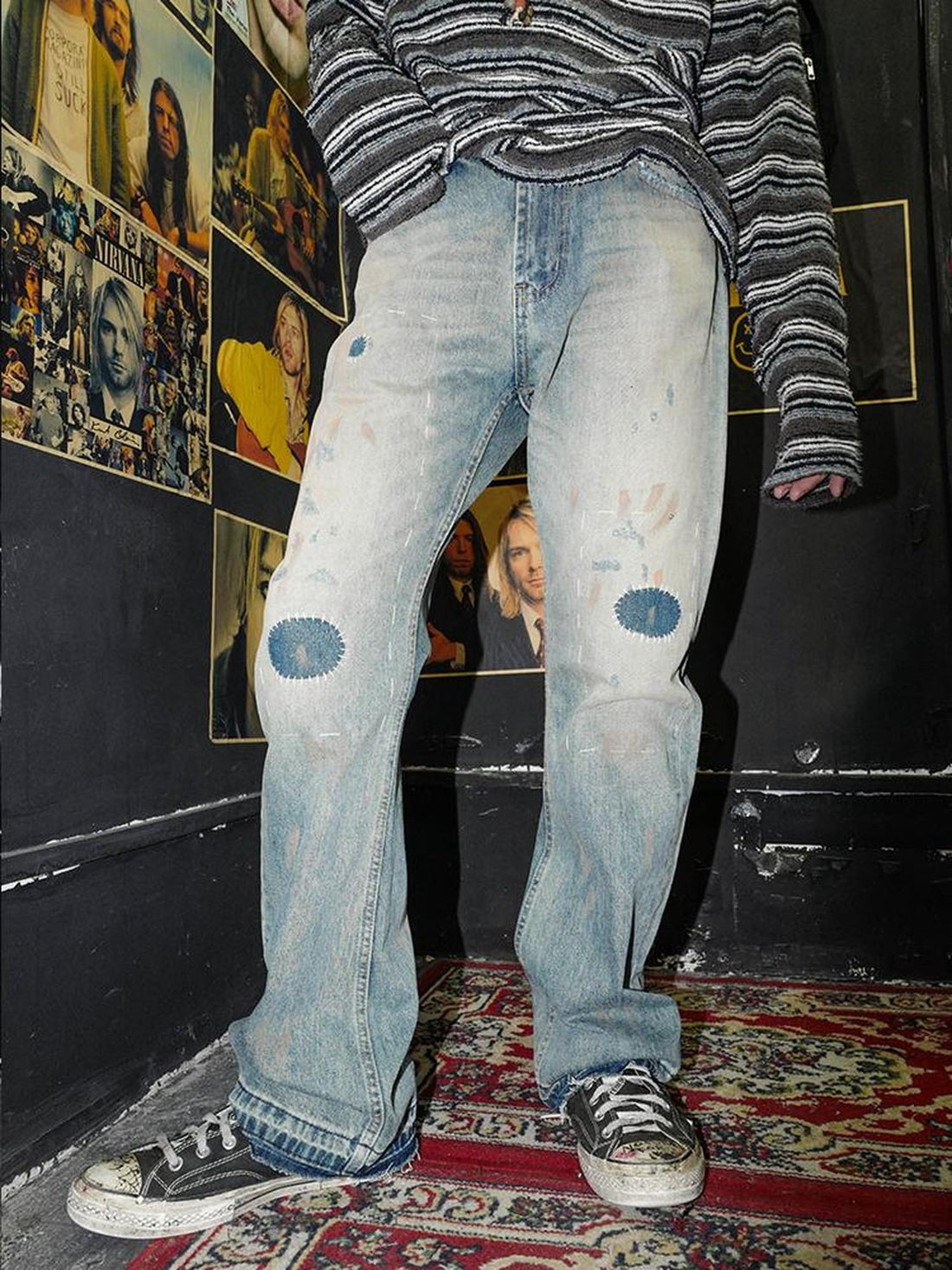 Rs by RebelSeed Grunge Ripped Snowwash Women&