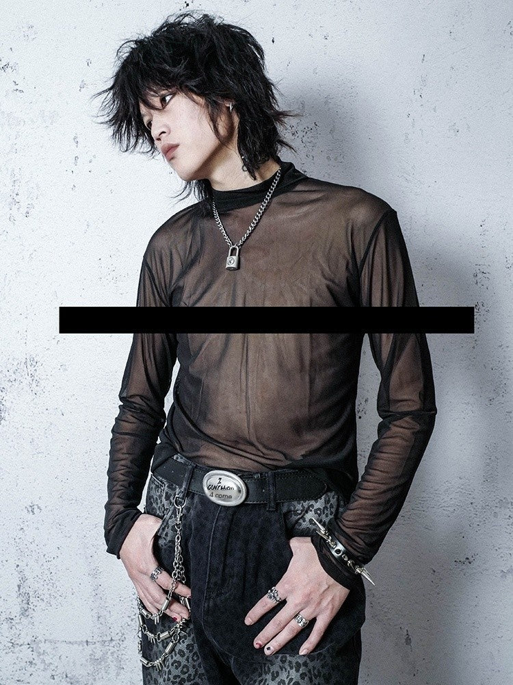 Rs_by_RebelSeed_Misty_Dark_Punk_Mesh_Semi_Sheer_Half_High_Collar_Women&