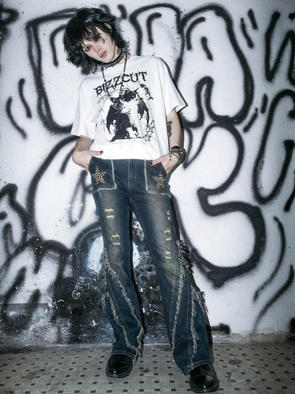 Rs by RebelSeed Pixel Cat Print Heat Transfer Women&