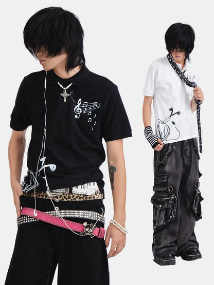 Rs by RebelSeed Punk Rock Skull Demon Heat Transfer Print Women&