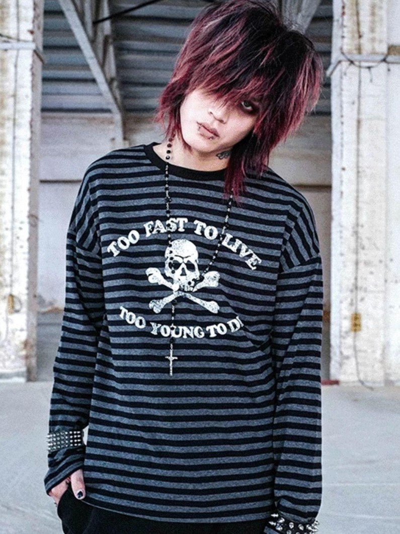 Rs by RebelSeed Punk Skull Heat Transfer Print Women&