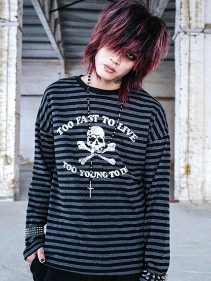 Rs by RebelSeed Punk Skull Heat Transfer Print Women&