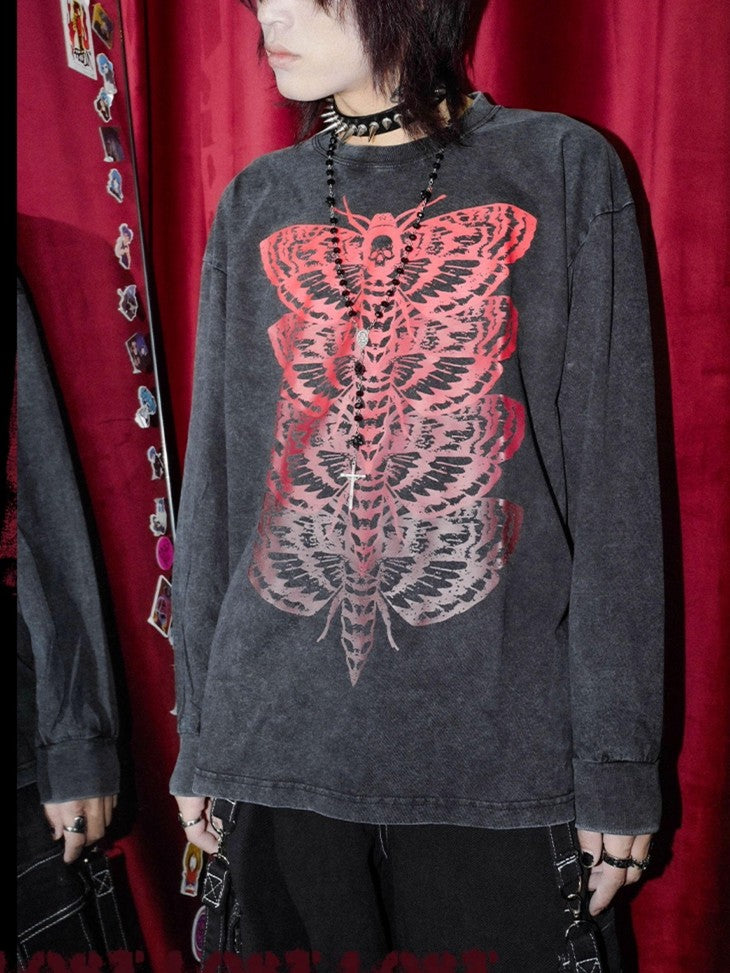 Rs by RebelSeed Skull Demon Punk Heat Transfer Women&
