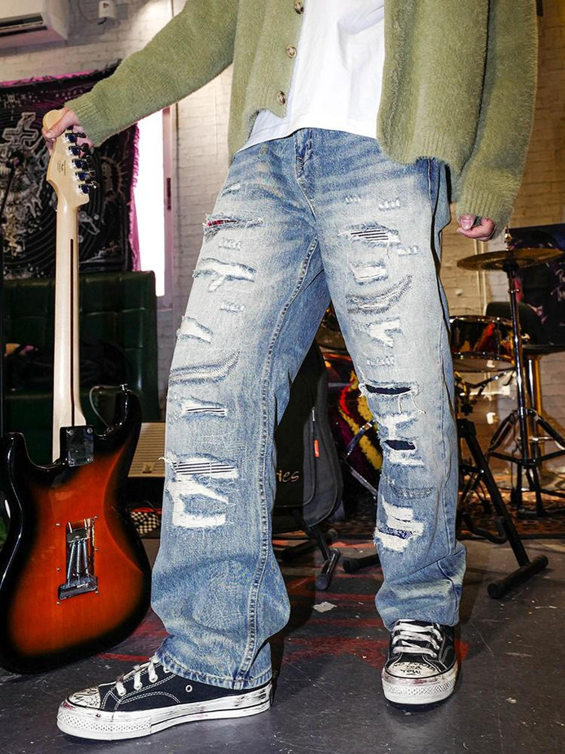 Rs by RebelSeed Subculture Washed Vintage High Rise Slim Straight Women&
