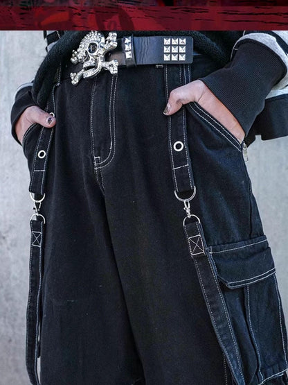 Rs by RebelSeed Tripp Distressed Topstitch Workwear Women&