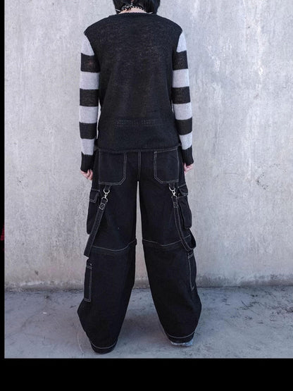 Rs by RebelSeed Tripp Distressed Topstitch Workwear Women&