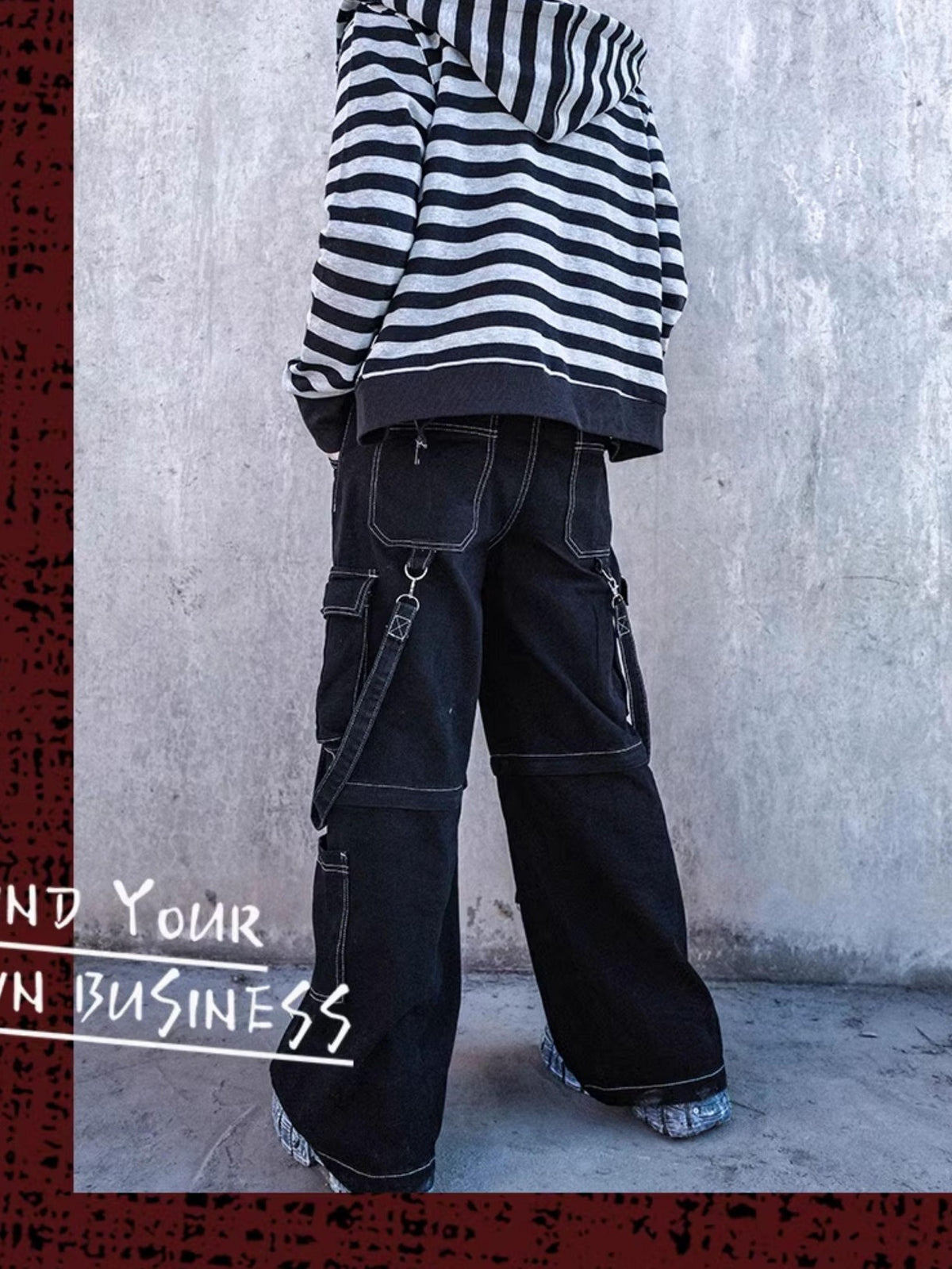 Rs by RebelSeed Tripp Distressed Topstitch Workwear Women&