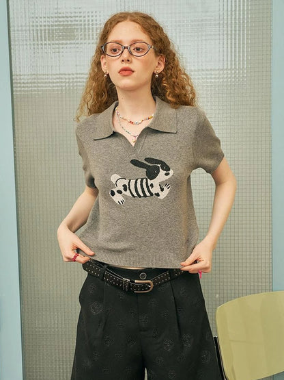 Running Puppy Cotton Polo Tee