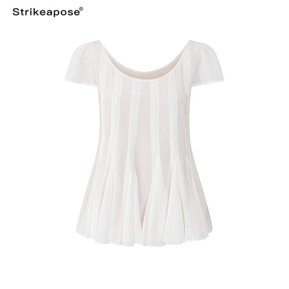 STRIKE_A_POSE_A_Line_Vertical_Pleated_Flutter_Sleeve_Women&