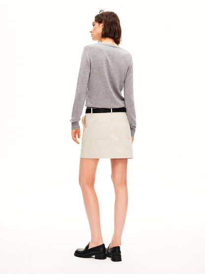 STRIKE A POSE Argyle V-neck Jacquard Faux Layered Women&