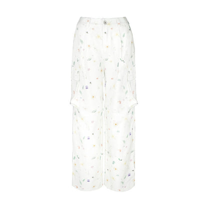 STRIKE_A_POSE_Beige_Floral_Print_3d_Pocket_Cargo_Women&