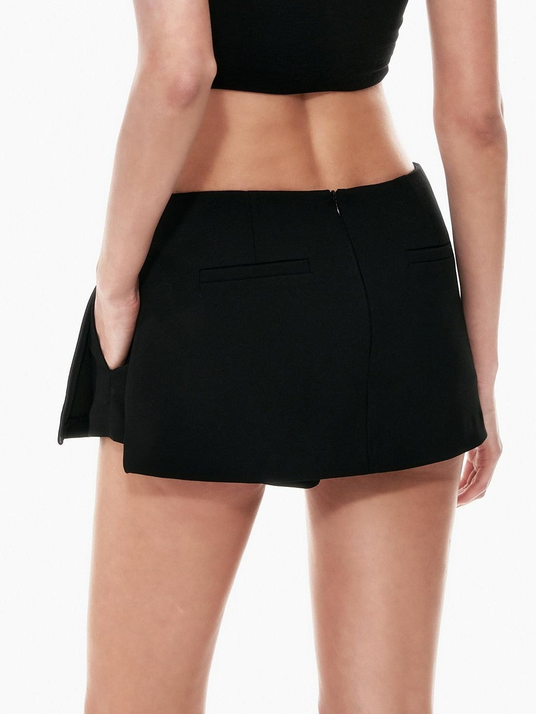 STRIKE A POSE Black A Line Low Waist Slim Fit Sporty Women&