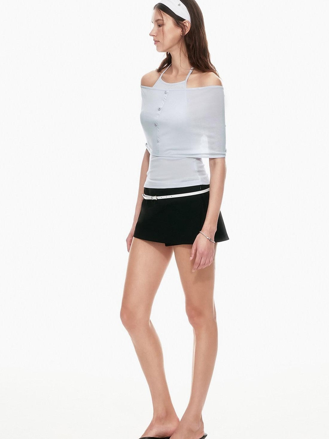 STRIKE A POSE Black A Line Low Waist Slim Fit Sporty Women&