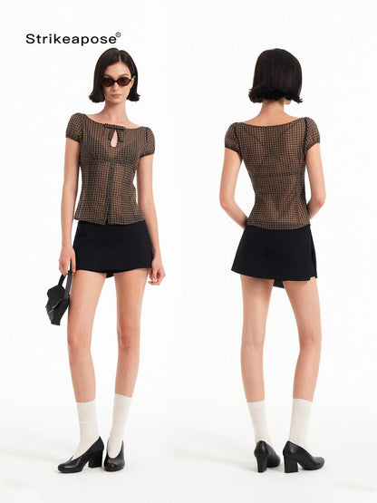 STRIKE A POSE Black A Line Low Waist Slim Fit Sporty Women&