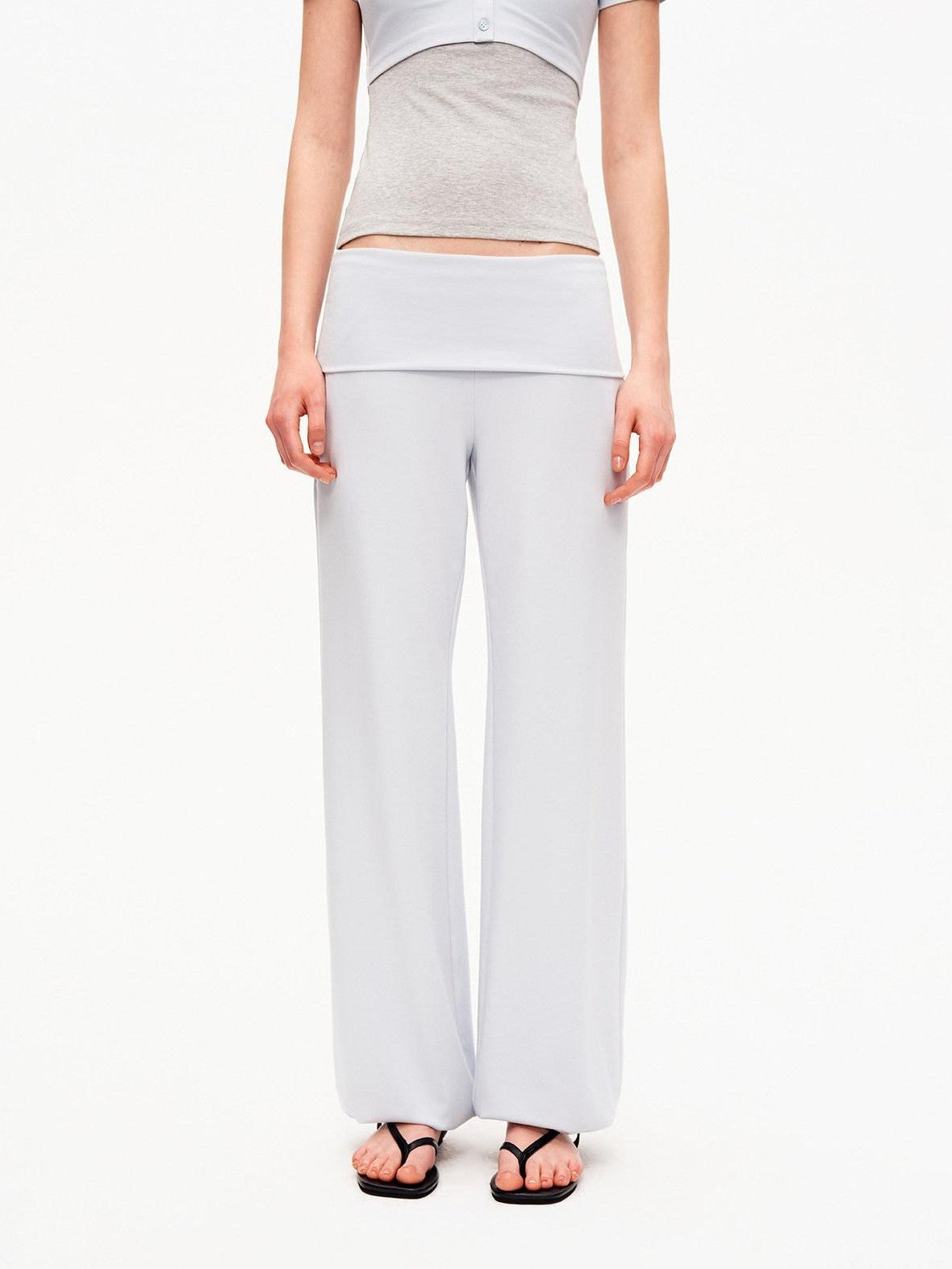 STRIKE A POSE Blue Gray Contrast Patchwork Women&