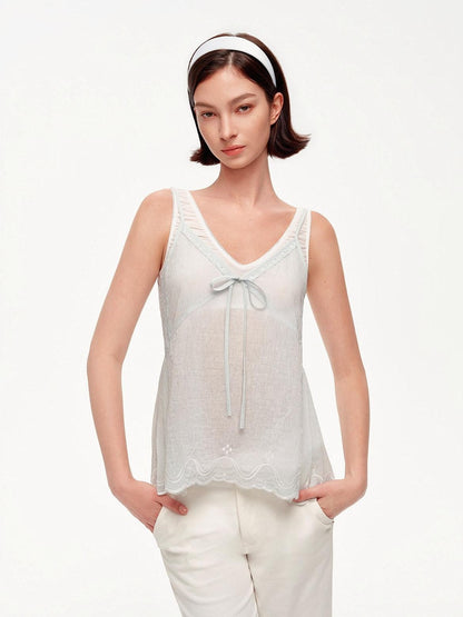 STRIKE A POSE Blue V-neck Lace Trim Textured Loose A Line Women&