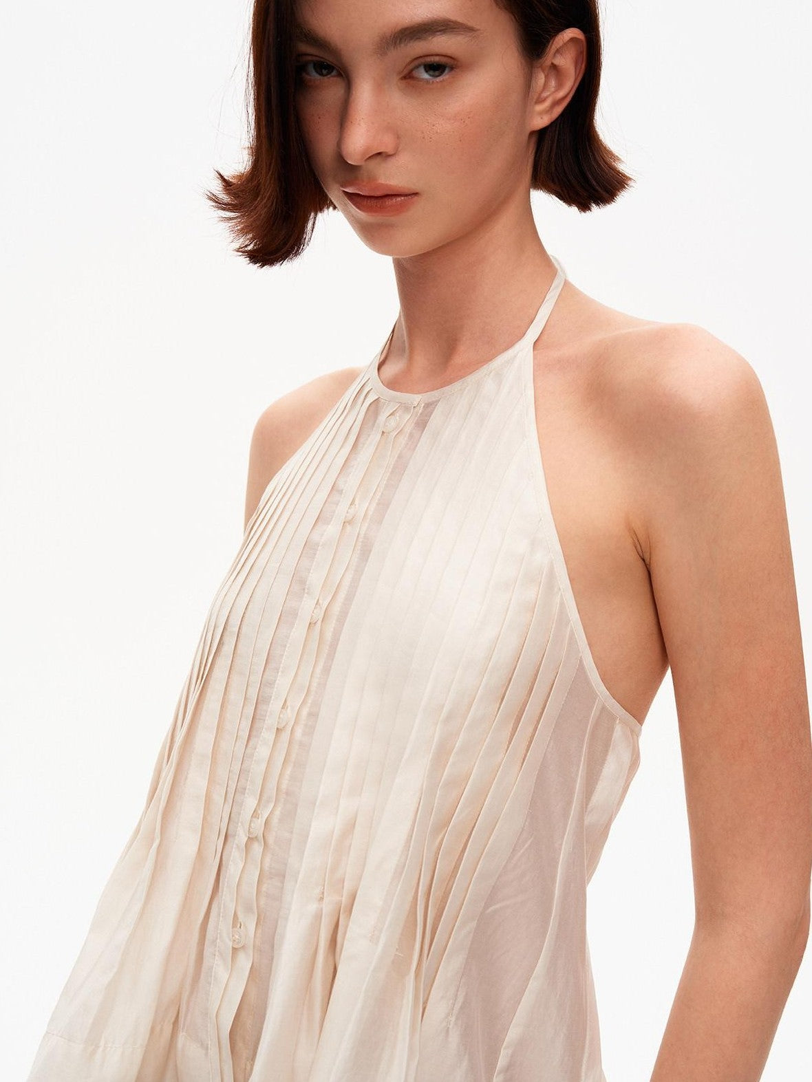 STRIKE A POSE Breathable Layered Pleated A Line Women&